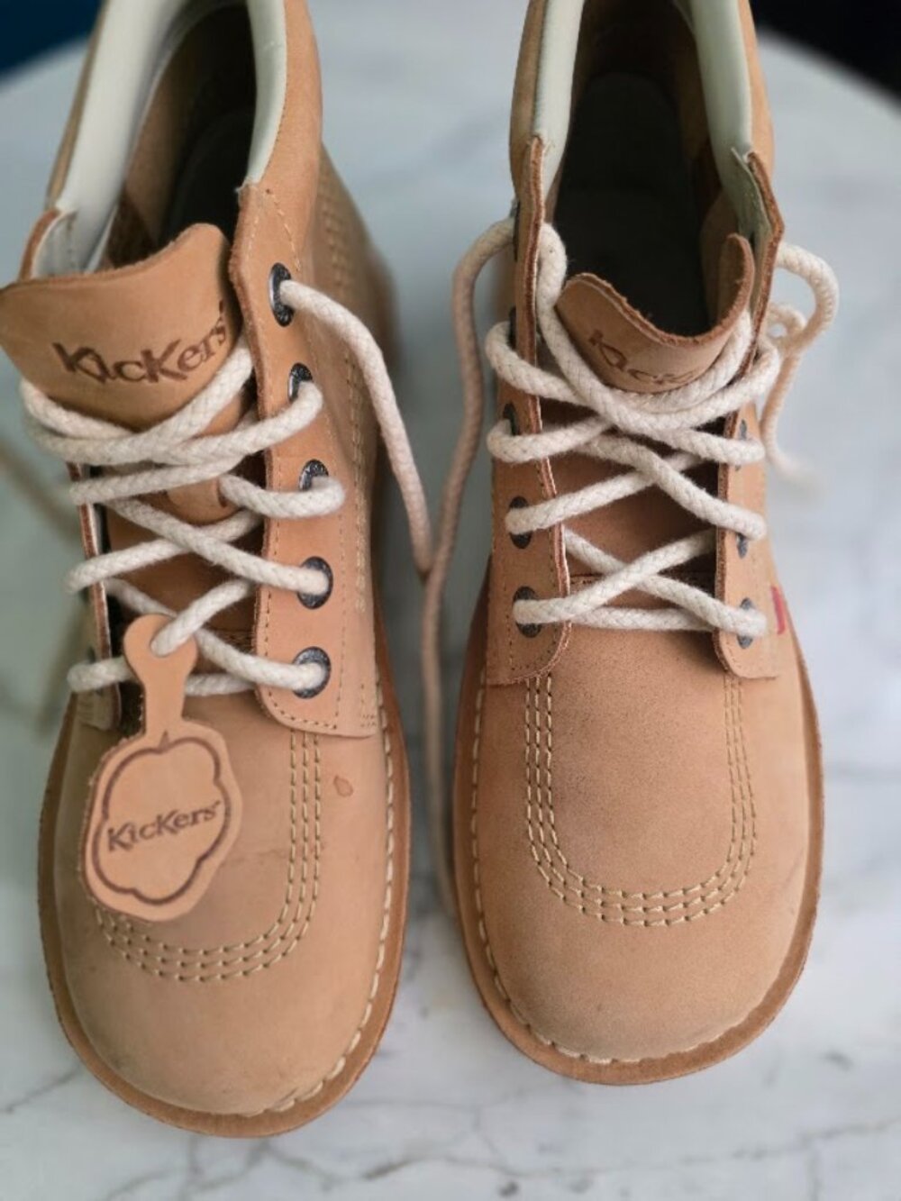 Classic Kickers Kick Hi Leather Boots Tan Size EU 42 (US Men 9 / Women 11)